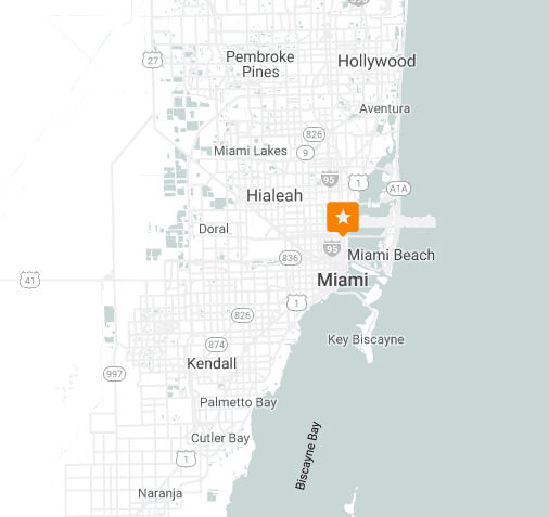 map of Miami
